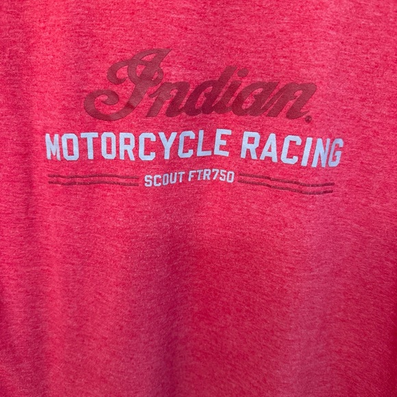 Indian Motorcycle Racing Women's Red Tee - Picture 3 of 6
